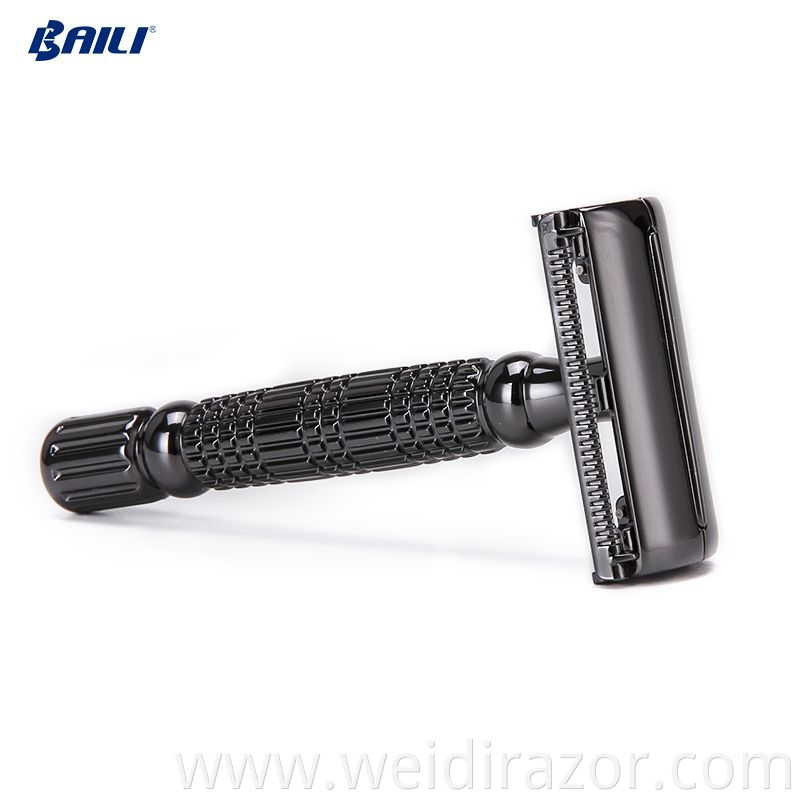 Men's traditional metal handle shaving razor system razor good quality